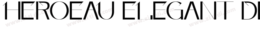 HEROEAU ELEGANT DEMO字体转换